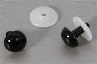 15 mm ogen zwart 